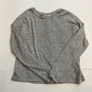 Gray Pink Rose Sweater